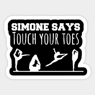 Simone Biles - Simone Says Touch Your Toes Sticker